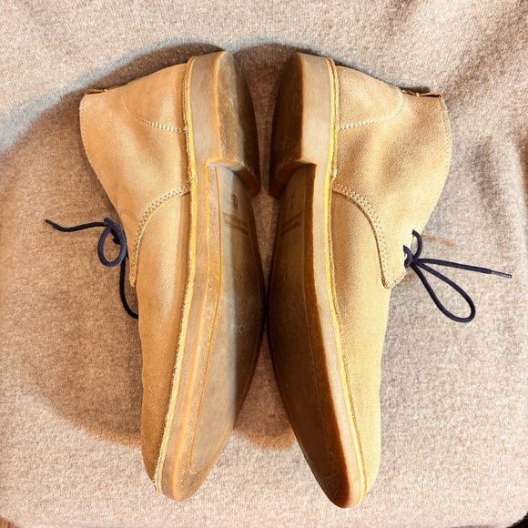 MARC O’POLO Sz 43 Men's Light Tan Suede Desert Lace Up Rubber Sole Boots - Picture 4 of 10
